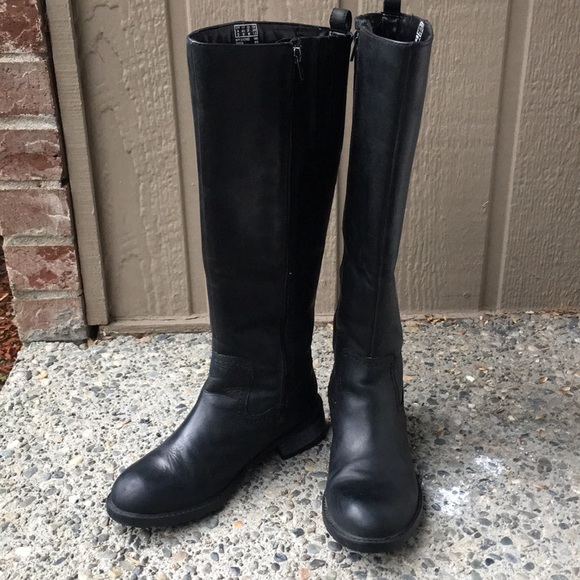 clarks knee length boots